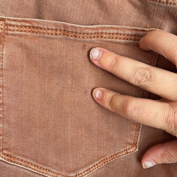 J. Jill high rise cropped Rust Orange straight leg women’s stretch Jeans 16 GUC - Picture 11 of 13